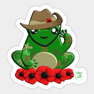 FrogLyfe Anzac Sticker